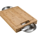 Zanes, Inc. - Napoleon PRO Cutting Board with Stainless Steel Bowls